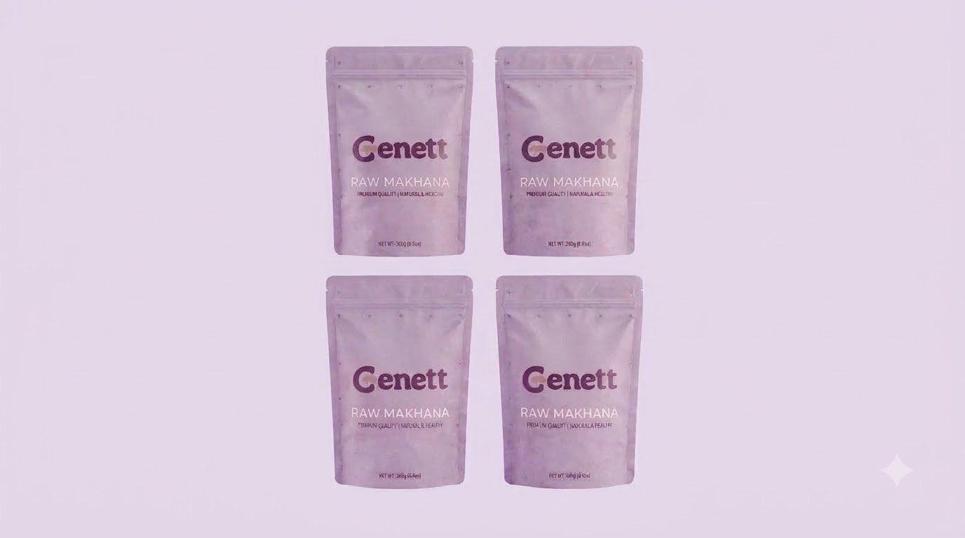 pack of 4 250 gm raw makhana